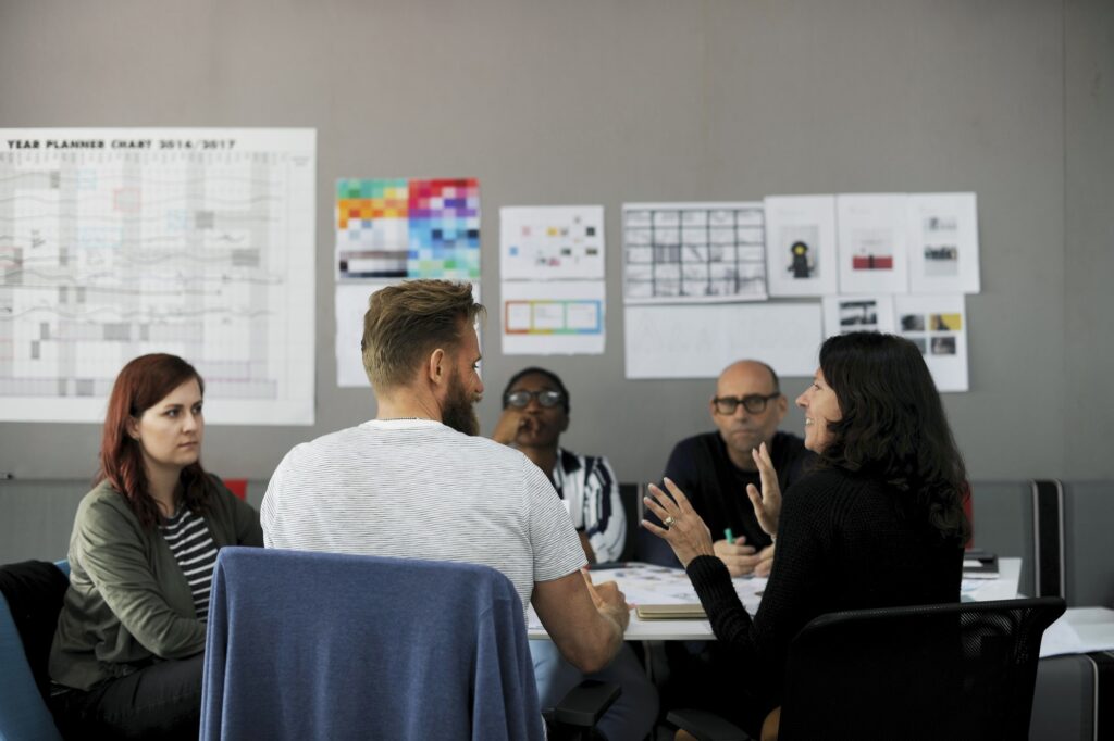 startup business team brainstorming on meeting workshop